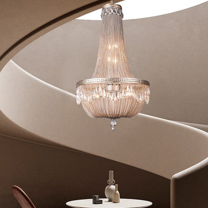 Oversize Modern Metal Art Luxury Crystal Chandelier for Duplex Hall/Staircase/Villa/Foyer - Richardrider
