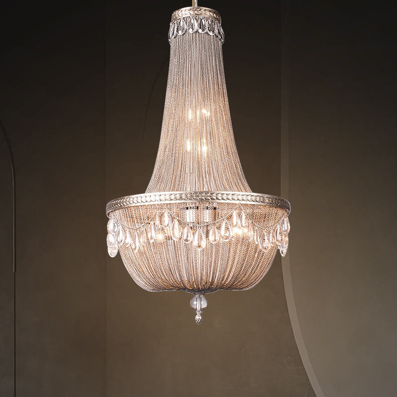 Oversize Modern Metal Art Luxury Crystal Chandelier for Duplex Hall/Staircase/Villa/Foyer - Richardrider