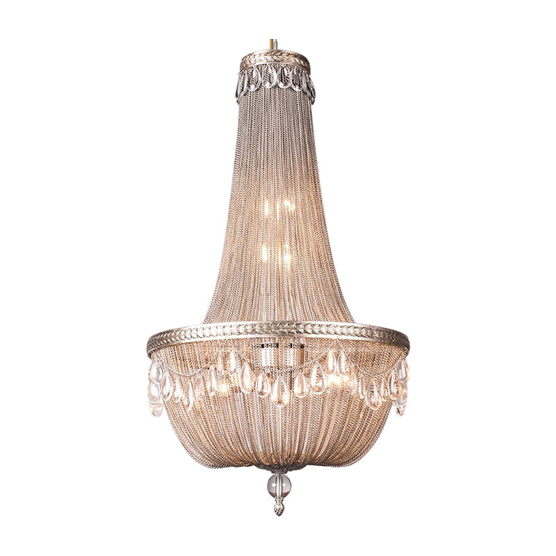 Oversize Modern Metal Art Luxury Crystal Chandelier for Duplex Hall/Staircase/Villa/Foyer - Richardrider