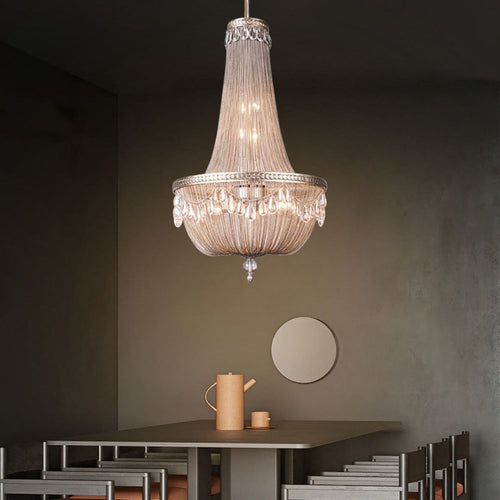 Oversize Modern Metal Art Luxury Crystal Chandelier for Duplex Hall/Staircase/Villa/Foyer - Richardrider