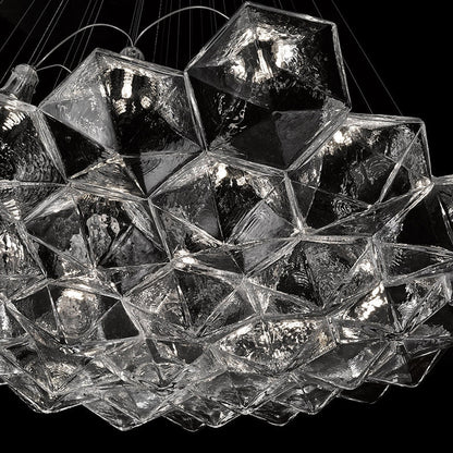 New Oversize Modern Minimalist Glass Art Chandelier for Living Room/Stairs/Foyer
