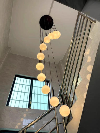 Extra Large Nordic Minimalist Long Pendant Light for Spiral Staircase/High-ceiling Room - Richardrider