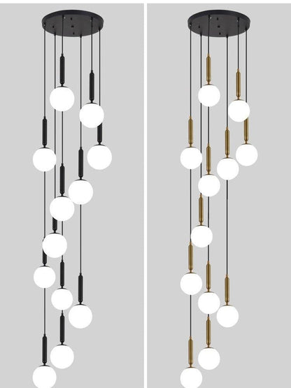 Extra Large Nordic Minimalist Long Pendant Light for Spiral Staircase/High-ceiling Room - Richardrider