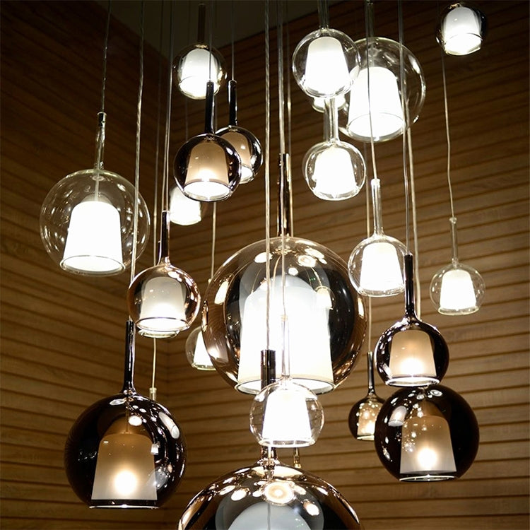Nordic Bubble Glass Pendant Chandelier for Living Room/Bedside/Dining Room