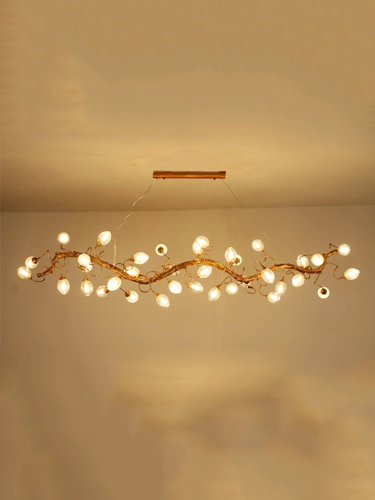 Modern Art Extra Large Branch Style Chandelier with Clear Bubble Glass Eggs for Dining Room and Living Room - Richardrider