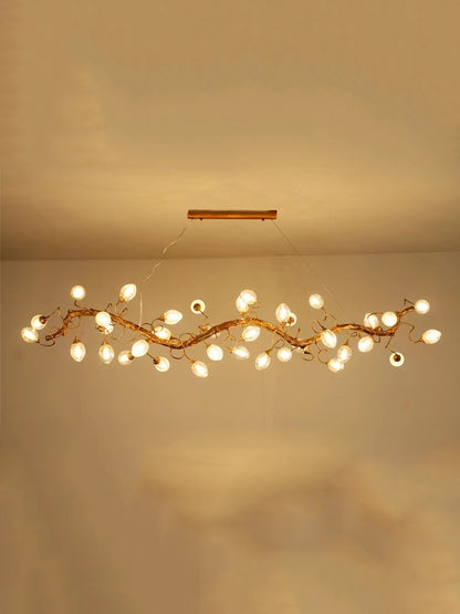 Modern Art Extra Large Branch Style Chandelier with Clear Bubble Glass Eggs for Dining Room and Living Room - Richardrider