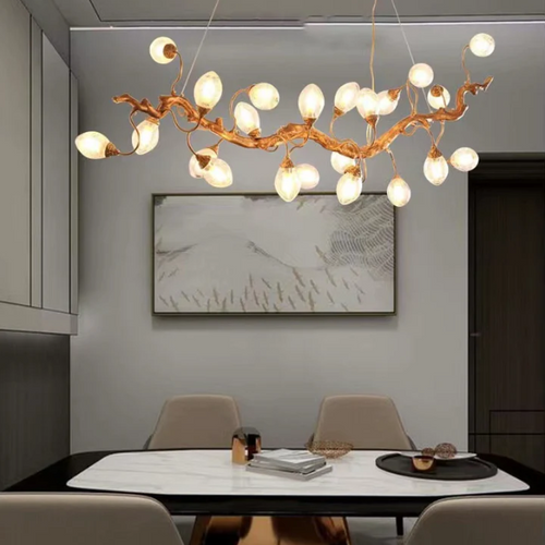 Modern Art Extra Large Branch Style Chandelier with Clear Bubble Glass Eggs for Dining Room and Living Room - Richardrider