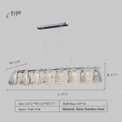 Post-Modern Art Glass Flower Bouquet Pendant Chandelier for Living/Dining Room/Bedroom