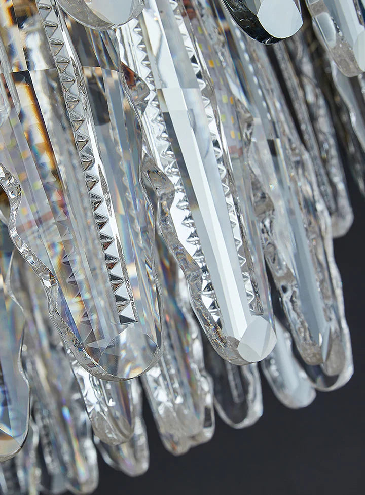 Modern Minimalist Art Designer Light Luxury Round Crystal Chandelier for Dining/ Living Room