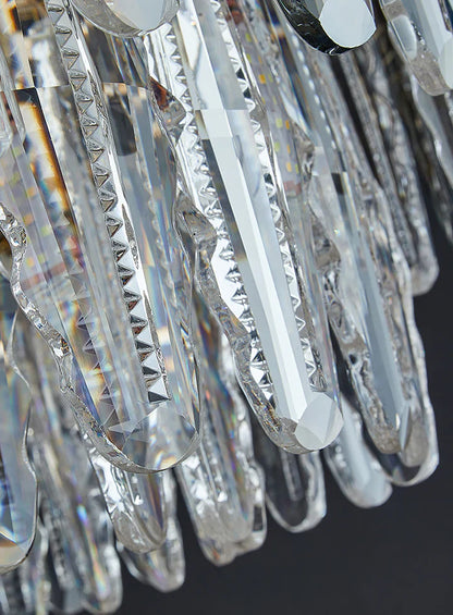 Modern Minimalist Art Designer Light Luxury Round Crystal Chandelier for Dining/ Living Room