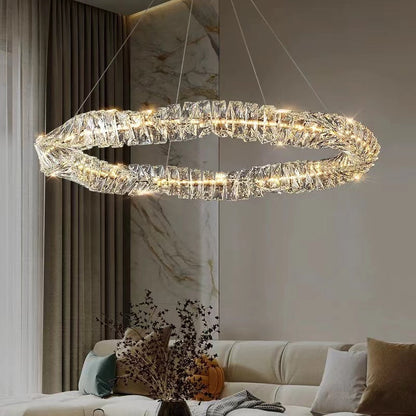 Post Modern Light Luxury Creative Crystal Chandelier for Living/Dining Room