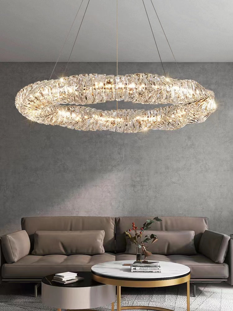 Post Modern Light Luxury Creative Crystal Chandelier for Living/Dining Room