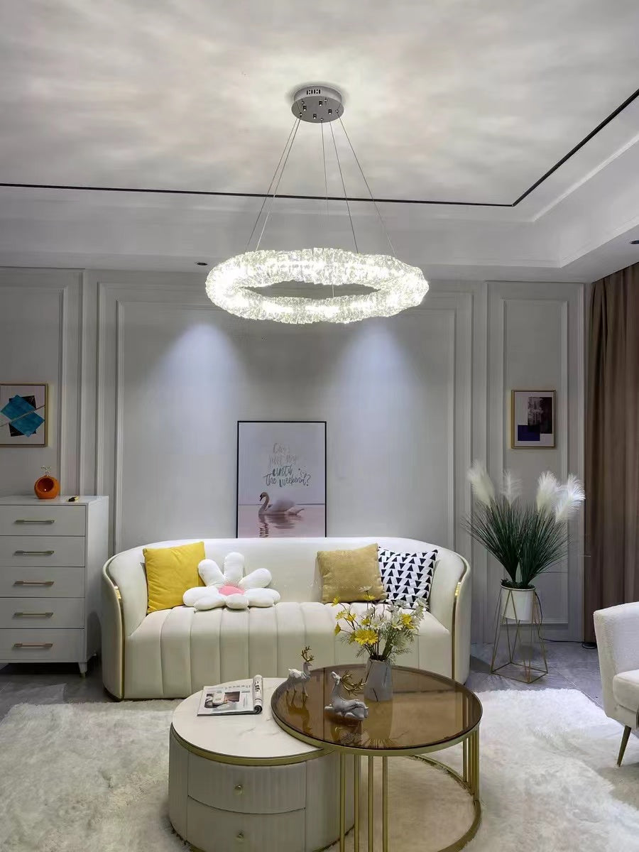 Post Modern Light Luxury Creative Crystal Chandelier for Living/Dining Room