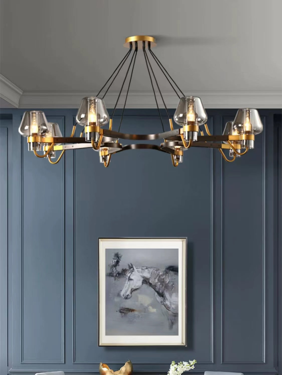 Post-modern Light Luxury Full Brass Chandelier for Living Room/Bedroom - Richardrider