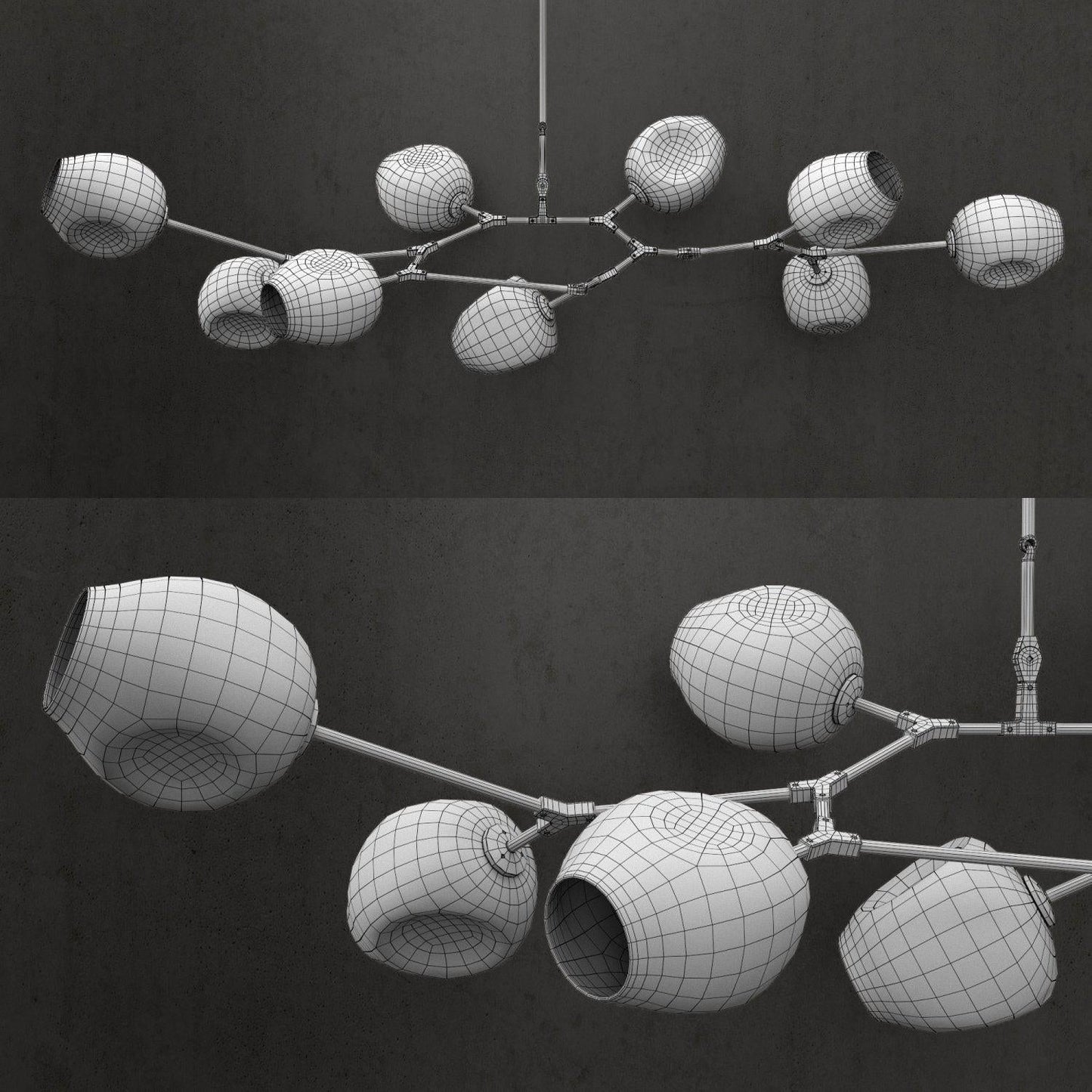 Covington Horizontal Globe Branching Bubble Chandelier - Richardrider