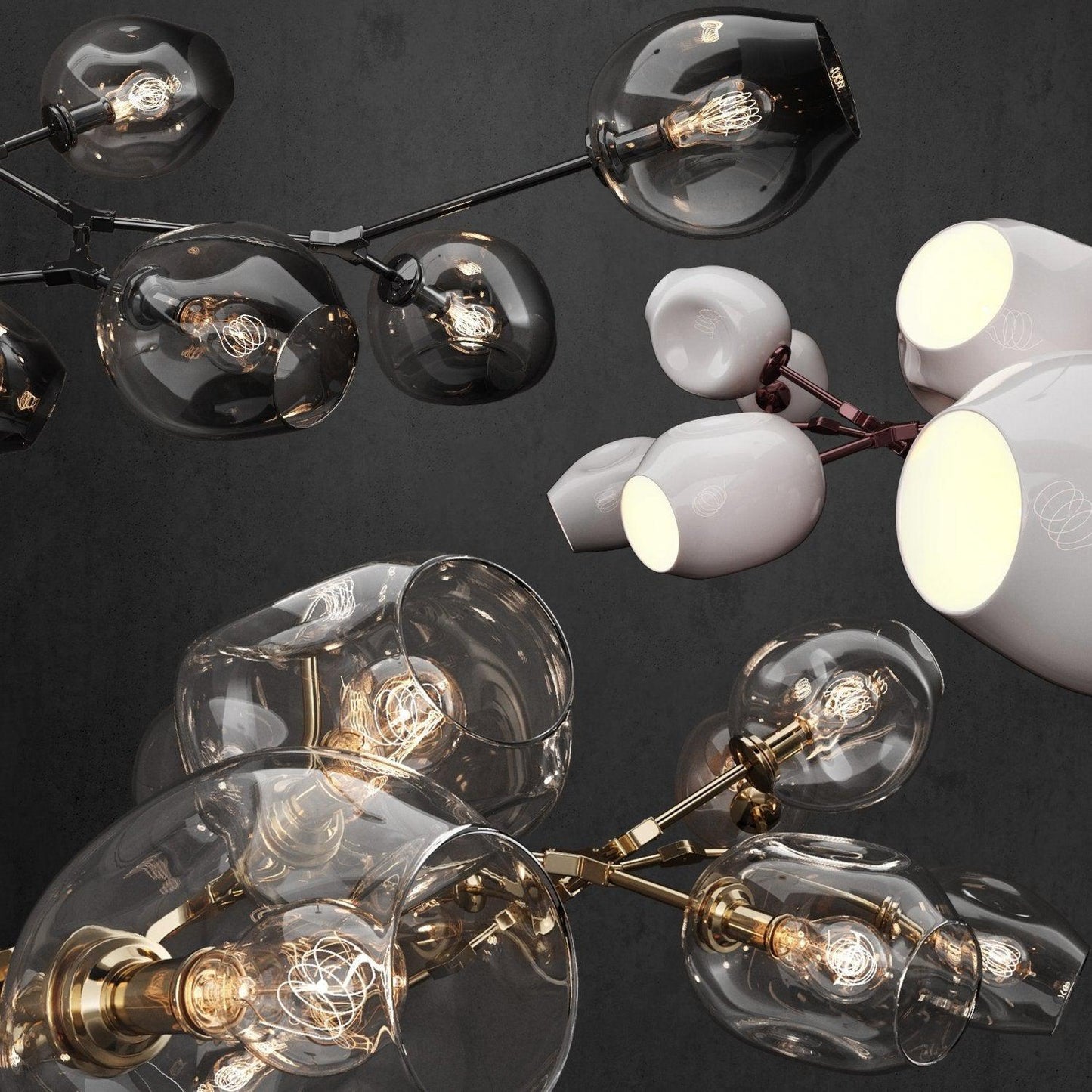 Covington Horizontal Globe Branching Bubble Chandelier - Richardrider