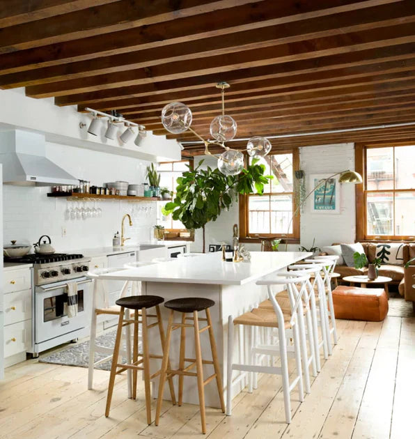 Modern Sputnik Smoky Gray/Amber Glass Branch Chandelier for Kitchen Island/Dining Room - Richardrider