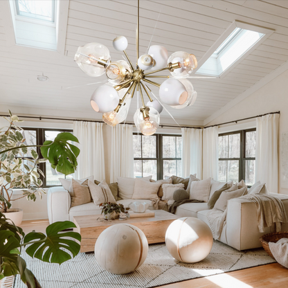 Modern Sputnik Glass Chandelier for Living Room/Bedroom