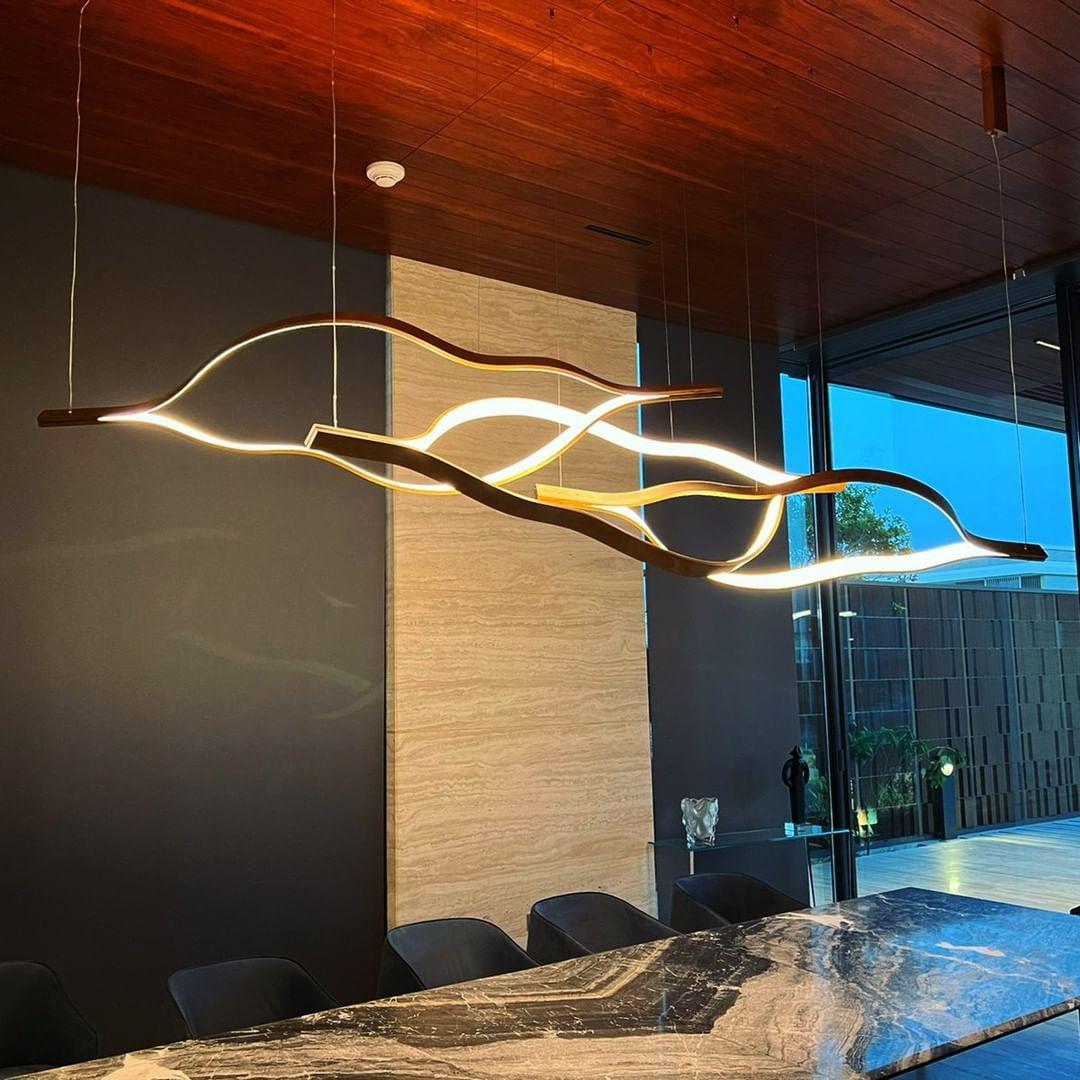 Modern Simple Aluminum Waving Chandelier - Richardrider