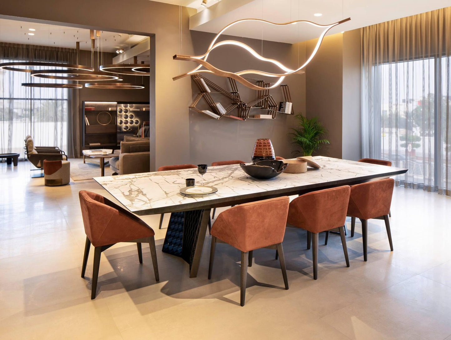 Modern Simple Aluminum Waving Chandelier - Richardrider