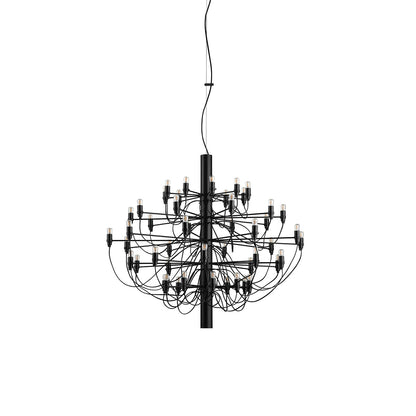 Jarylix Chandelier Brass & Steel. Steel Ceiling Fitting & Rose 27.2"W x 27.2"D