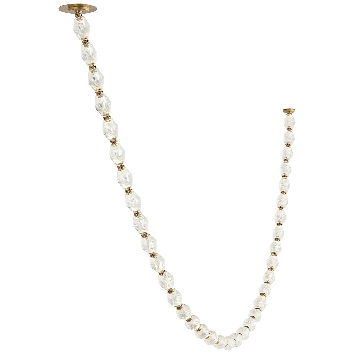 Creative Glass Pearl Necklace Pendnat Chandelier for Living/Dining Room/Staircase - Richardrider