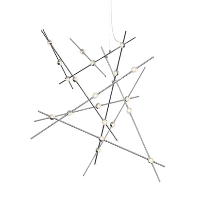Verelune Aquila Major Chandelier Acrylic & Metal 37.25"W x 37.25"D