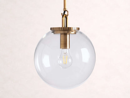 Wescott Globe Pendant with Rod