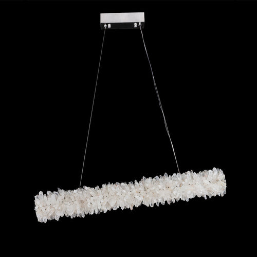 Cervine Linear Geode Quartz Crystal Pendant Light - Richardrider