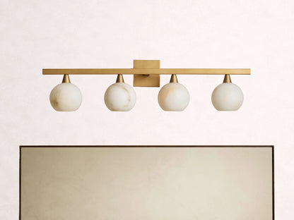Arica Alabaster 4-Light Sconce
