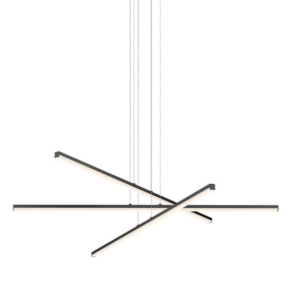 Helaster Chandelier Metal & Optical Acrylic 40"D
