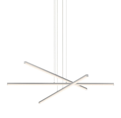 Helaster Chandelier Metal & Optical Acrylic 40"D