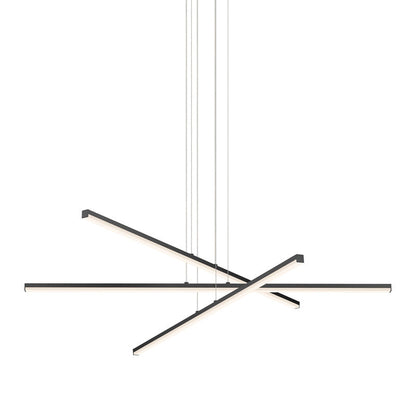 Helaster Chandelier Metal & Optical Acrylic 40"D