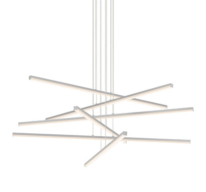 Helaster Chandelier Metal & Optical Acrylic 40"D