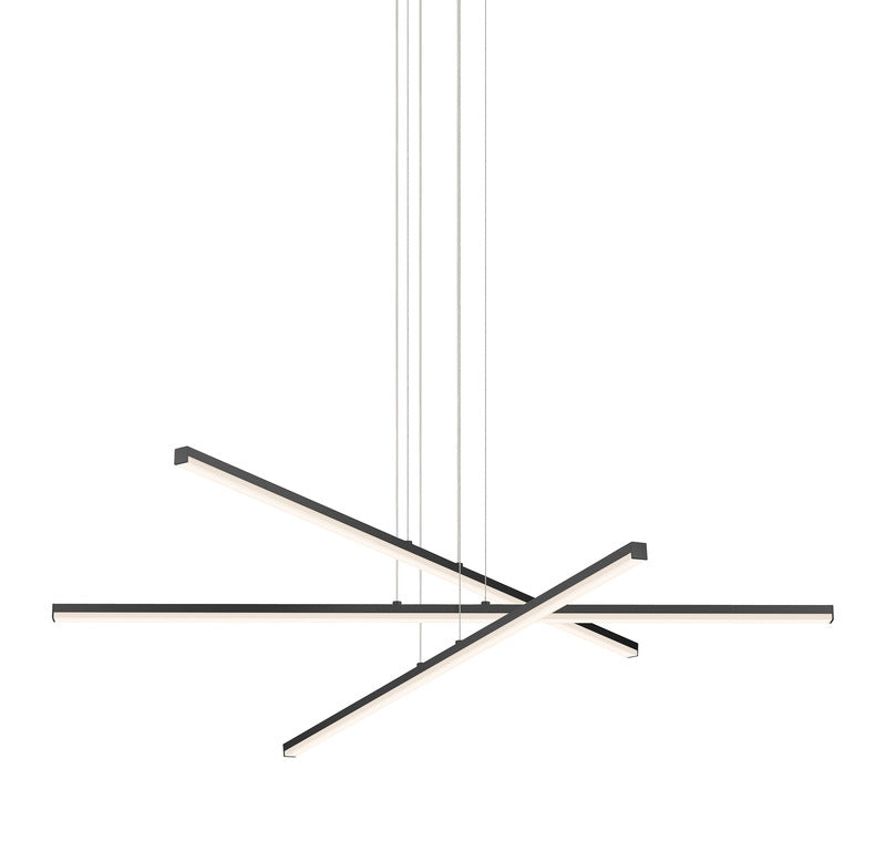 Helaster Chandelier Metal & Optical Acrylic 40"D