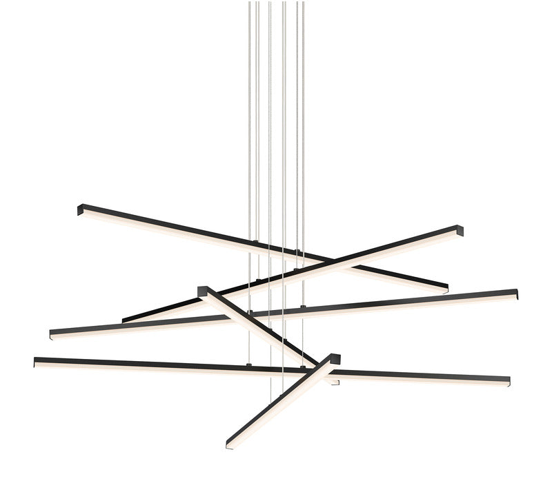 Helaster Chandelier Metal & Optical Acrylic 40"D