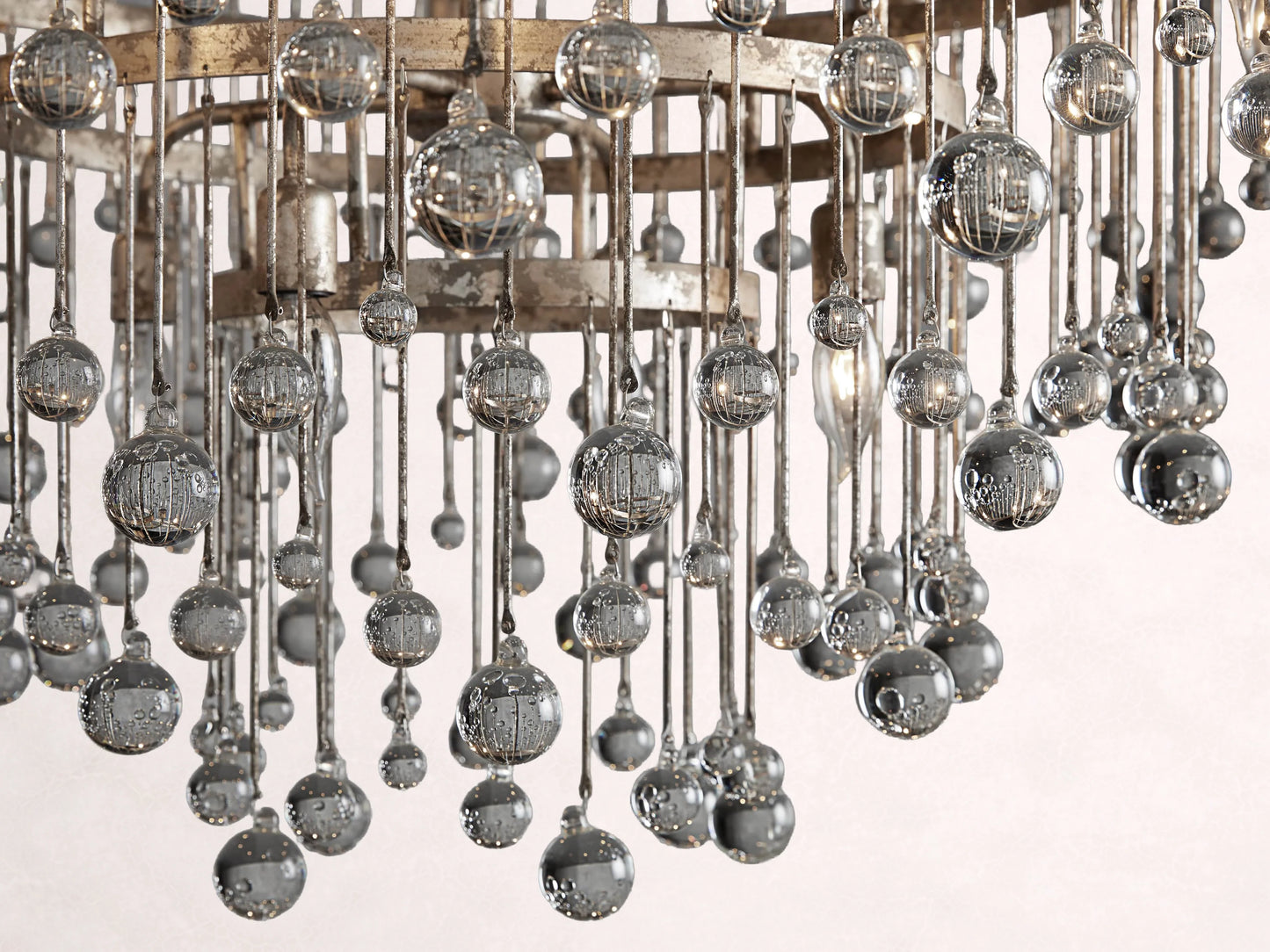 Aubrey Round Chandelier in Silver