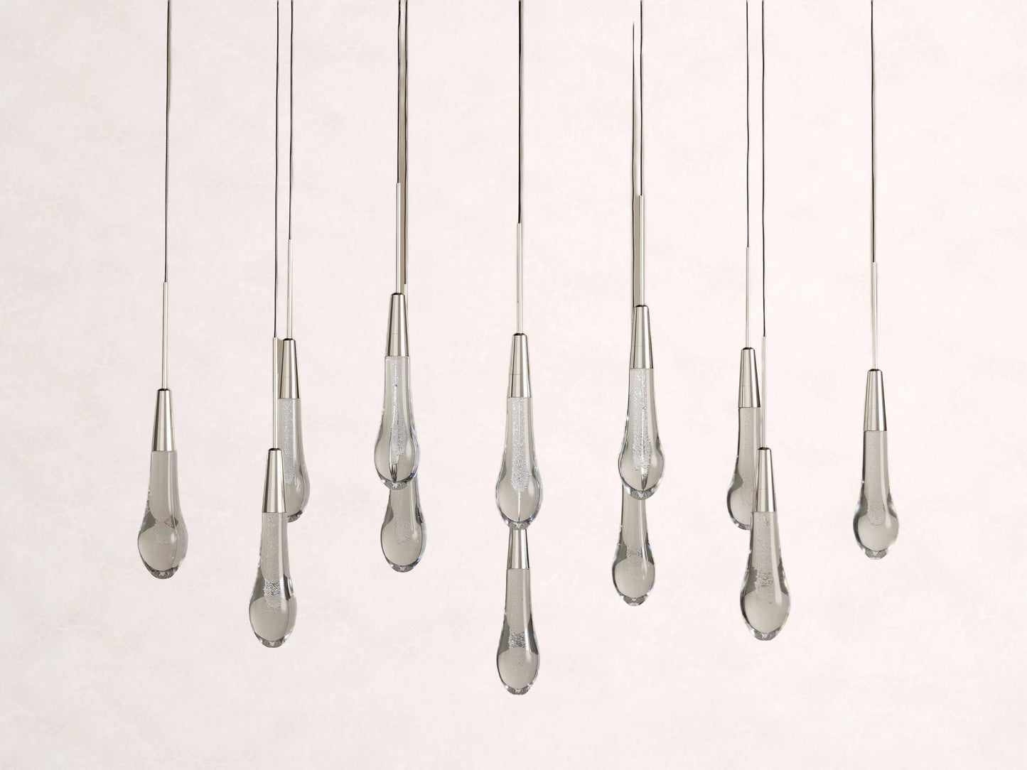 Soltaire Crystal Linear Chandelier 37" 50" 60" 70" 87" 120"W