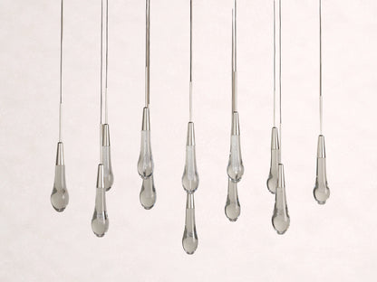 Soltaire Crystal Linear Chandelier 37" 50" 60" 70" 87" 120"W