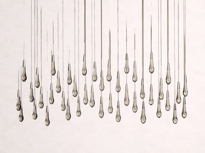 Soltaire Crystal Linear Chandelier 37" 50" 60" 70" 87" 120"W