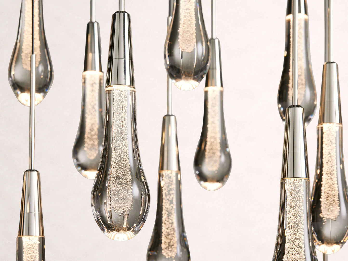 Soltaire Crystal Linear Chandelier 37" 50" 60" 70" 87" 120"W