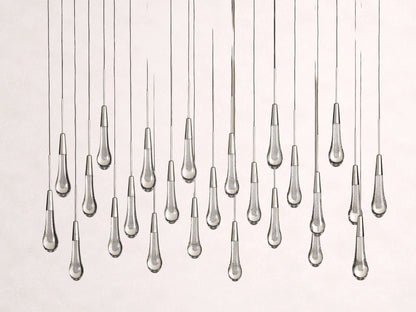Soltaire Crystal Linear Chandelier 37" 50" 60" 70" 87" 120"W