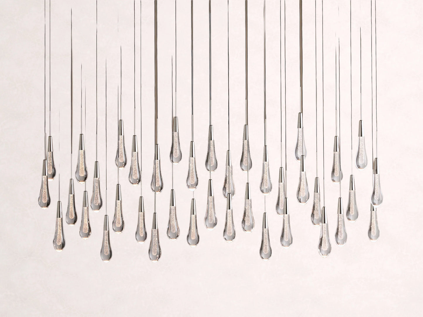 Soltaire Crystal Linear Chandelier 37" 50" 60" 70" 87" 120"W