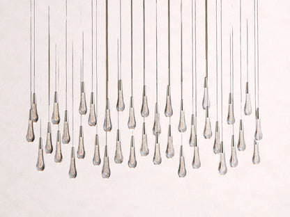 Soltaire Crystal Linear Chandelier 37" 50" 60" 70" 87" 120"W