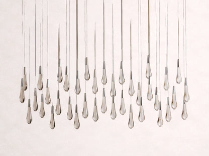 Soltaire Crystal Linear Chandelier 37" 50" 60" 70" 87" 120"W