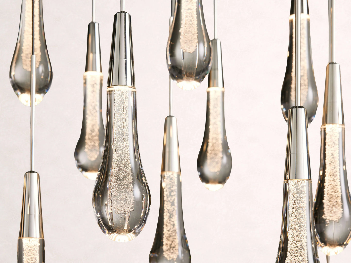 Soltaire Crystal Linear Chandelier 37" 50" 60" 70" 87" 120"W