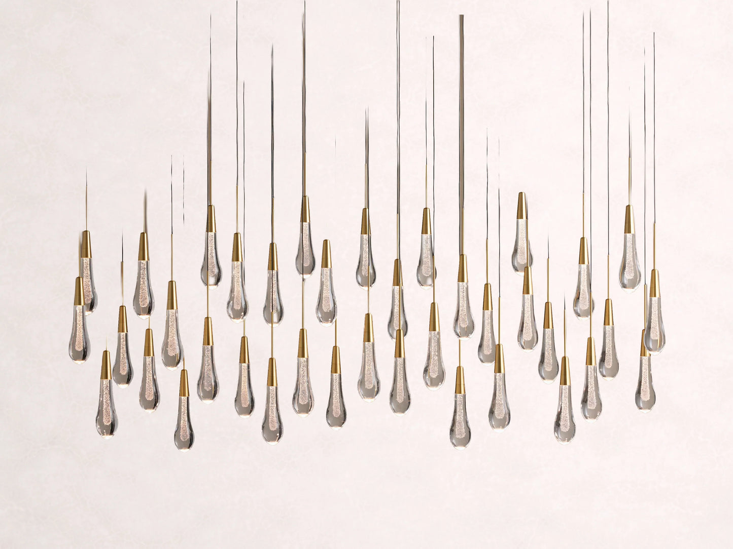 Soltaire Crystal Linear Chandelier 37" 50" 60" 70" 87" 120"W