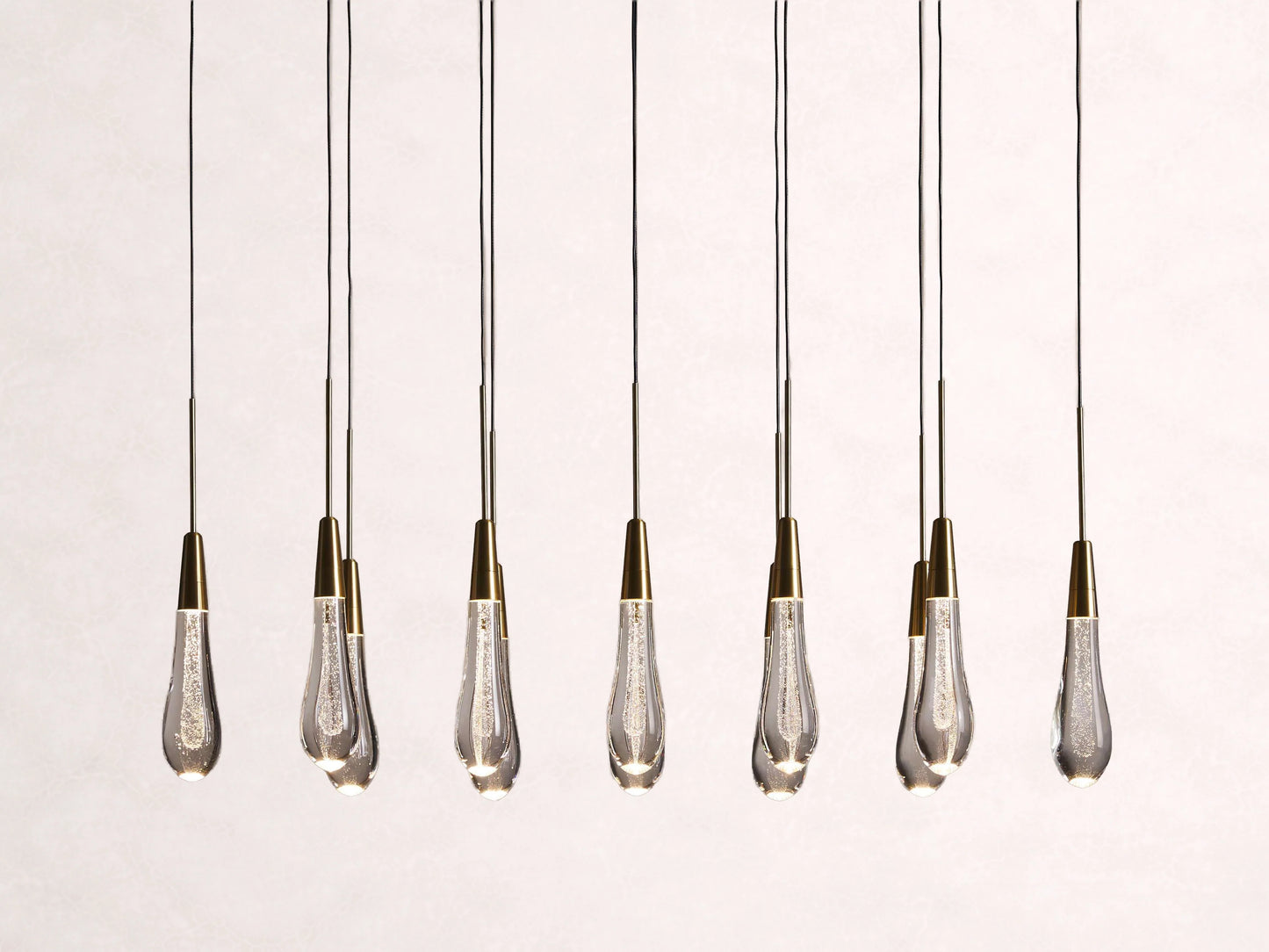 Soltaire Crystal Linear Chandelier 37" 50" 60" 70" 87" 120"W
