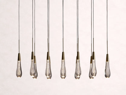 Soltaire Crystal Linear Chandelier 37" 50" 60" 70" 87" 120"W
