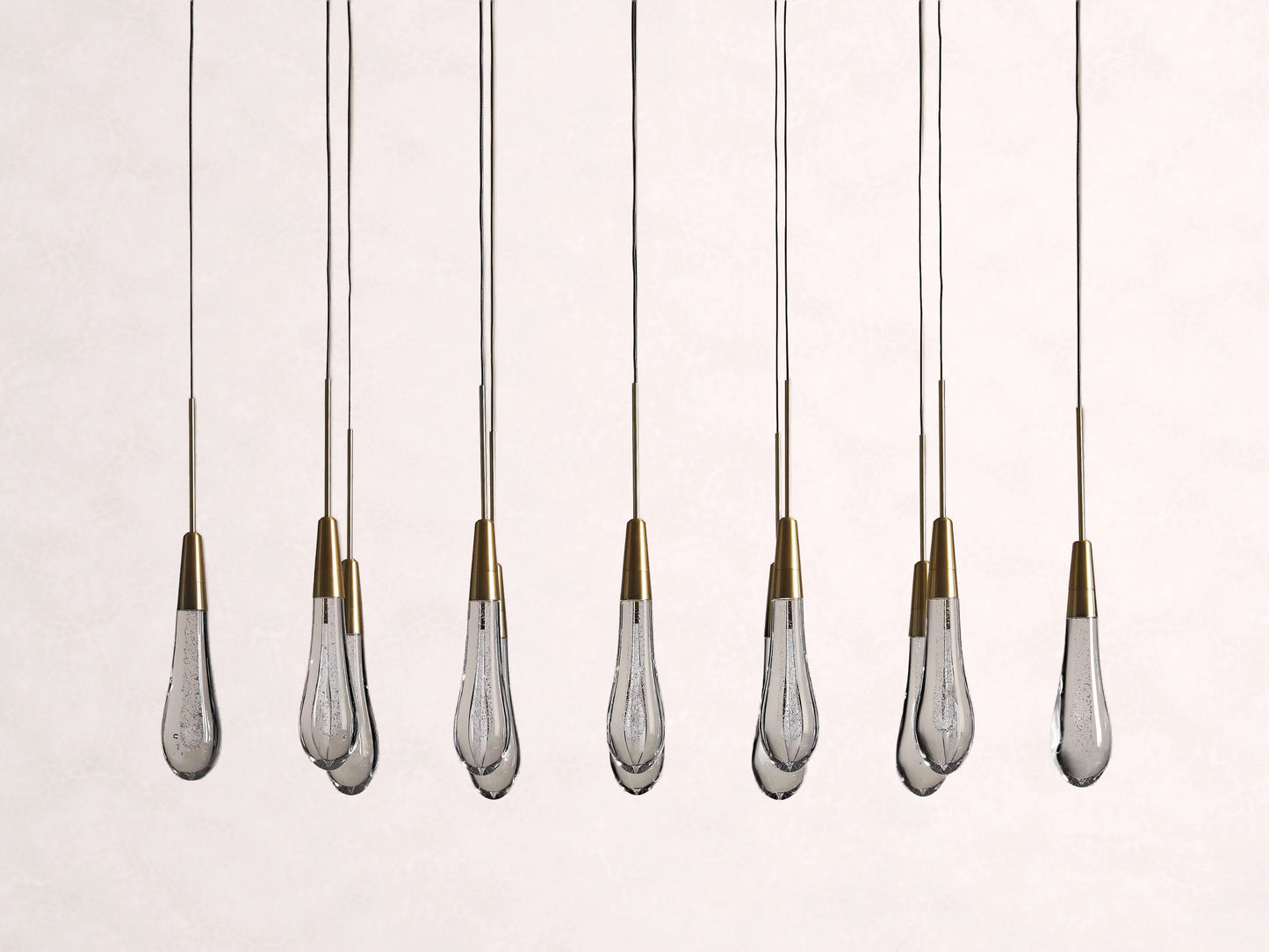 Soltaire Crystal Linear Chandelier 37" 50" 60" 70" 87" 120"W